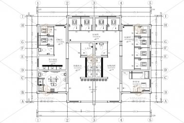 漳州2A旅游公厕平面图纸