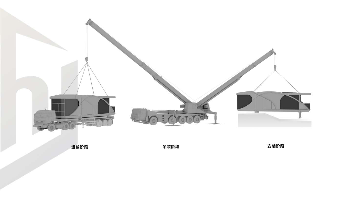 移动民宿太空舱吊装